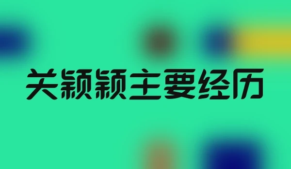 关颖颖主要经历
