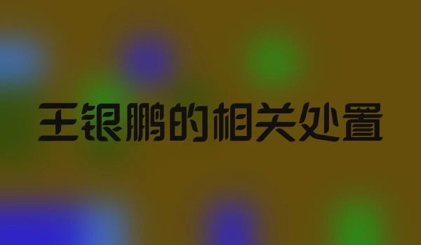 王银鹏的相关处置