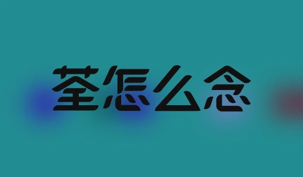 荃怎么念