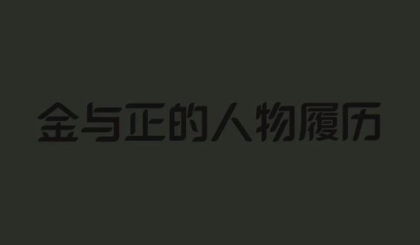 金与正的人物履历