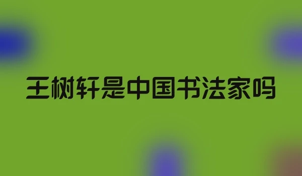 王树轩是中国书法家吗