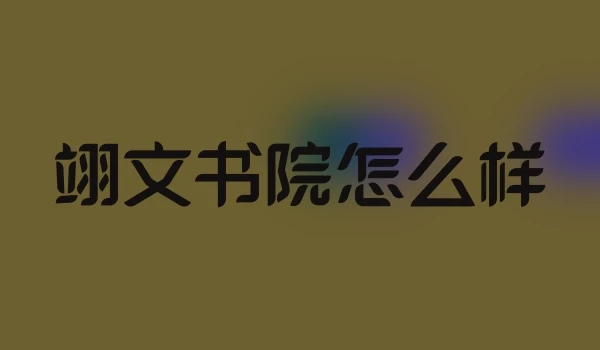 翊文书院怎么样