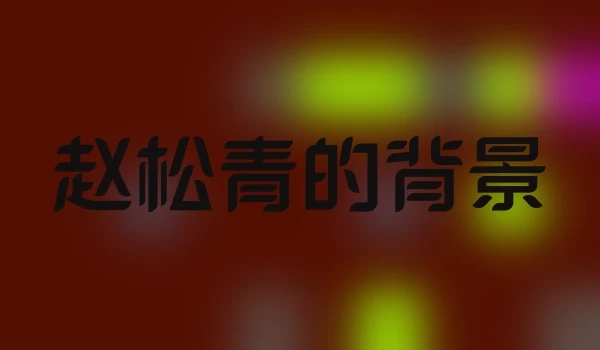 赵松青的背景