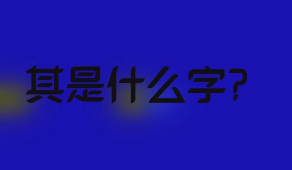 其是什么字？