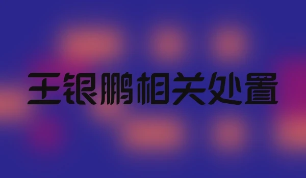 王银鹏相关处置