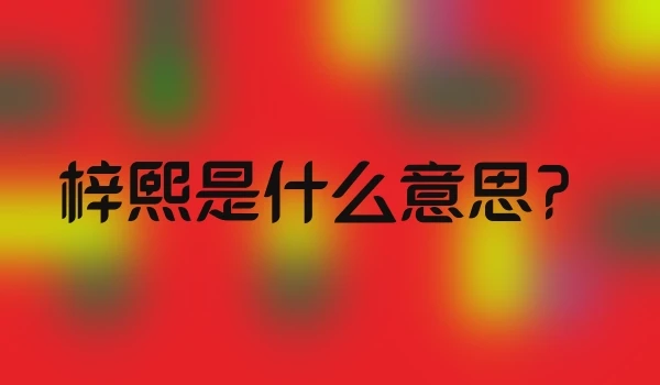 梓熙是什么意思？