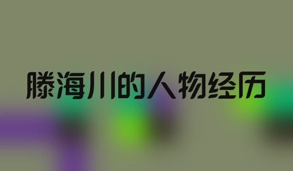 滕海川的人物经历