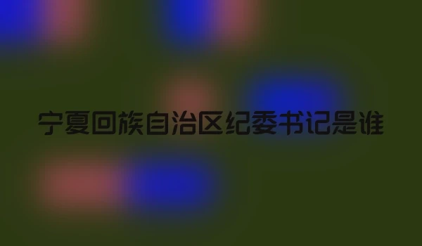 宁夏回族自治区纪委书记是谁