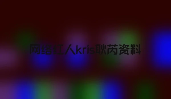 网络红人kris耿芮资料