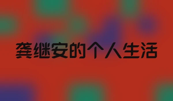 龚继安的个人生活