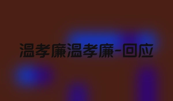 温孝廉温孝廉-回应